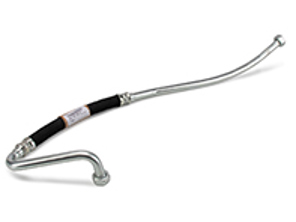 Tubo dell'olio motore al termostato. Porsche 911 1974-77 - 91110772910, 91110772911 - 911 107 729 10, HA DE 47 034