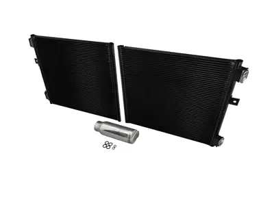 Kühler-Kondensator-Kit für Klimaanlage (Klimaanlage). Porsche 991 Turbo - 99157311104, 99970755741, 94457314301, 99970766040, 99970755641