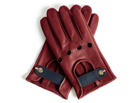 Guanti da guida classici in pelle. La linea rossa - 6013923960966, 6013925899882