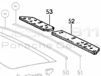 Cubierta de techo corredizo. Porsche 911 / 964 - 91156402501, 91156402600