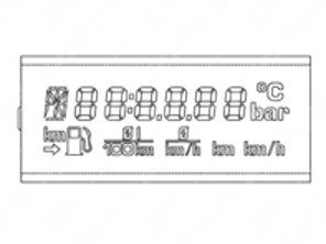 Sostituzione display LCD per quadri strumenti Porsche 964/993 - 993641311