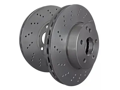 Discos de freno delanteros perforados estándar EBC. Porsche 996/997 D1604 - 99635140902, 99635140903, 99635140904, 99635141002, 99635141003, 99635141004 - D1604