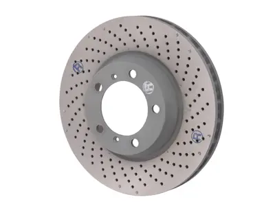 Disco de freno delantero, monobloque perforado, 330 x 34 mm. Porsche 996/997 (OE n.° 99635140904 y 99635141004). - 99635140902, 99635140903, 99635140904, 99635141002, 99635141003, 99635141004 - PFL30922, PFR31022
