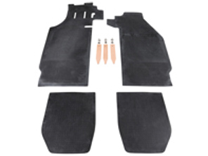 Ensemble de tapis de sol en caoutchouc, noir. Porsche 911/912 LHD - 90255101120, 90155101223, 1601700610, 90155101220, 90255101120, 90255112120, 90255112220 - 1601700610