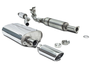 Collettore impianto di scarico sportivo posteriore senza catalizzatore. Porsche 944S2