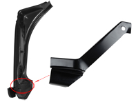 Door hinge pillar (A post) repair piece. Porsche 911 / 964 / 993 - 91150103900, 91150103902, 91150104000, 91150104002, 1681901080, 1681901070, 591035-2, 591036-2, 91150103900, 91150104000, 91150103902, 91150104002, 99350203900GRV, 99350204000GRV - 1681901070, 1681901080