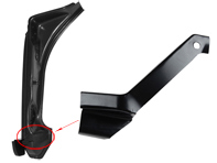 Pieza de reparación del pilar de la bisagra de la puerta (poste A). Porsche 911/964/993 - 91150103900, 91150103902, 91150104000, 91150104002, 1681901080, 1681901070, 591035-2, 591036-2, 91150103900, 91150104000, 91150103902, 91150104002, 99350203900GRV, 99350204000GRV - 1681901070, 1681901080