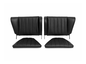 Rear Seat Set, Black Leather or Leatherette. Porsche 911 / 912 F-Model 1965–73