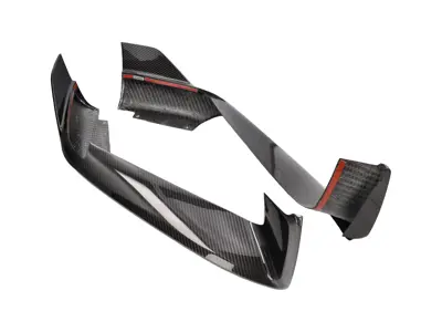 FRONT BUMPER CORNER SPLITTERS IN CARBON 992.1 - 992898010B, 992898010J - ML-YWW080-PRO