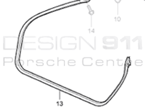 Deurafdichting. Porsche 996 Cabrio - 99653707504, 99653707604, 99653707605, 99653707505