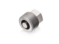 Hexagon head screw plug with magnet, silver-galvanised. Porsche 356 - 51920116