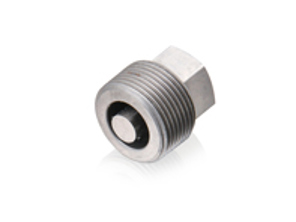 Bouchon fileté à tête hexagonale avec aimant, zingué argent. Porsche 356 - 51920116