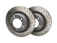 Rotor de disco de freno JUEGO DE 2, Trasero. Porsche 991 3.4L (pieza OE n.º 99135240100 /99135240200) - 99135240100, 99135240200, 205861C, 205860C