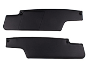 Sun visor set, Black. Porsche 914 1970-76 - 91473104312, 91473104412