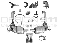 Escape Silenciador / Silenciador Deportivo VALVETRONIC para Boxster 987 / Cayman - 98704420002, 98704420003, 98704420012, 98704420013