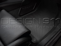 Tapis de sol en carbone avec bordure en cuir. Porsche 971 Panamera 2017>> RHD - Volant à droite - 971044820