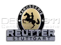 Insigne Reutter, 1953 à 1955. Porsche 356 - PSP72300200, PCG72300200