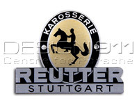 Reutter-insigne, 1953 tot 1955. Porsche 356 - PSP72300200, PCG72300200