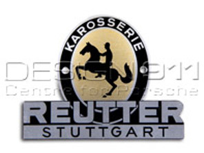 Insignia Reutter, 1953 a 1955. Porsche 356 - PSP72300200, PCG72300200