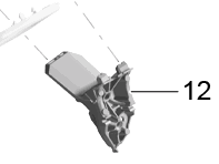 Außenspiegelfuß, Unterteil. Porsche 982 Boxster / 982 Cayman - 982857539, 982857540