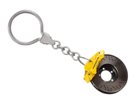 Porte-clés Porsche Disque de frein, Jaune - WAP0503030E