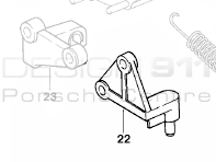 Clutch Bearing Bracket. Porsche 930 Turbo - 93011661106