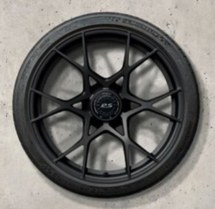Jeu de jantes en aluminium forgé 20" 718 Cayman GT4 RS, en noir. Porsche d'origine - 98204460305