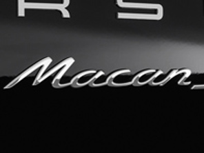 MACAN - Chromed rear badge for Porsche 95B.1 Macan