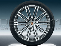 21' Macan 911 Turbo Design Alloy Wheels & Summer Tyres Original Porsche - 95B04460220