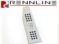 Rennline Dead Pedal con impugnatura in gomma Porsche Dome Decal Crest. Porsche 996/986/997/987/Cayman - P59D, P59, WAP10706614