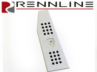 Rennline Dead Pedal with Porsche Dome Decal Crest Rubber Grip. Porsche 996/986/997/987/Cayman - P59D, P59, WAP10706614