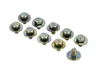 Set van 10 bouten - M6x12 - voor motorkap (ventilatorkap en afdekking). Porsche 911 / 964 / 993 Carrera & Turbo 1978-1998 - 99907503902, 99907503901, 9990750390C, 99914300408, 99914300401 - 1504, JG.750.39