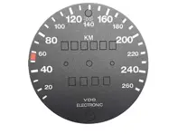 Speedo Scale For Conversion From Miles To Km/H. Porsche 911 1984-89 - 93064150800 - 911886-031