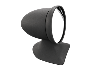 Aluminium Aero Bullet Mirror - Flag mount, in Charcoal Grey. Porsche 911 1975-1988 - 91173101310, 91173101410, 96473190101, 96473190100, 90173111100 - AeroBulletDriveCharGrey_Flag LHD, AeroBulletDriveCharGre_Flag RHD, AeroBulletPairCharGre_Flag
