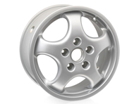 Llanta de aleación, 9.0Jx17 ET55, trasera, Plata para Porsche 928 GTS - 96536216800