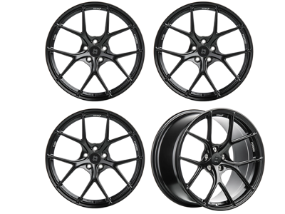 Titan 7 Forged T-S5 Split 5 Spoke Alloy Wheel Set 20" Machine Black. Porsche 991 - TS502090044513071MB, TS502011060513071MB