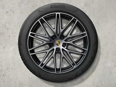 Jantes alliage 21" Cayenne RS Spyder Design et pneus été Porsche d'origine - 9Y0044643C