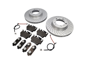 FRONT Brake Pads and Brake Disc Package for Porsche Boxster 986 S - 99635140501, 99635140601, 99635294904