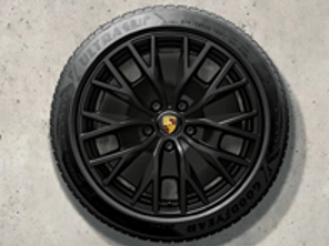 20' Taycan Turbo S Aero Design in Black Alloy Wheels & Winter Tyres Original Porsche - 9J1073600FA