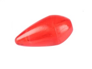 Red antenna tip Hirschmann. Porsche 356 / 356A / 356B / 356C - EQ009500 - 1600950100