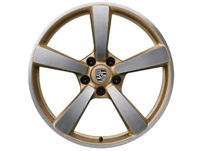 Llanta de aleación delantera Center Lock Turbo S Exclusive Design en acabado Black de 20" 9.5J ET44 - 992601025AJOP9