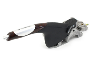 Handbrake, Dark Maplewood / Black. Porsche 996 1998 >> RHD - 99642498029VRJ, 996424980298YR, 996424980218YR, 99642498021, 99642498029