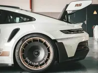 Rueda trasera de disco aerodinámico de fibra de carbono. Porsche 992.1 GT3 RS