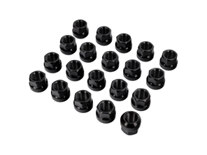 Dado ruota (estremità aperta) Sede sferica R14 (finitura nera) si adatta a vari modelli Porsche - N0201121 - LS02, 01214