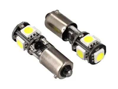 Lampadine ad alta potenza per luci laterali (COPPIA). LED SMD H6W