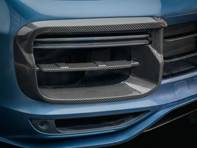 碳纤维散热器格栅盖。保时捷 9YA 卡宴涡轮增压 - 9Y0807795041, 9Y0807796041 - EC-LR033-CBN