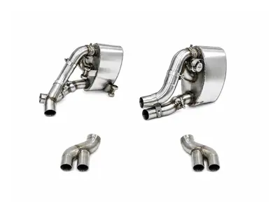 Sports Rear Exhaust Silencer Set for PSE Tailpipes. Porsche 997.2 - 99711131130, 99711131131, 99711131230, 99711131231, 99711199531, 99711199631, 99711151230, 99711151231, 99711151131, 99711151130 - CARP97DFIETFLAP