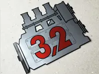 保时捷911后窗3.2升发动机贴纸 - 91170110200