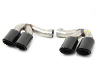 Uitlaatpijpen sportuitlaat, zwart. Porsche 9YA Cayenne - 9Y0044200G