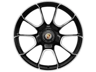 Centre lock Turbo S Exclusive Design rear alloy wheel in Black finish 21' 12J ET70 - 992601025AF041